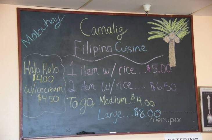 Camalig Filipino Cuisine - Salinas, CA menu_pic