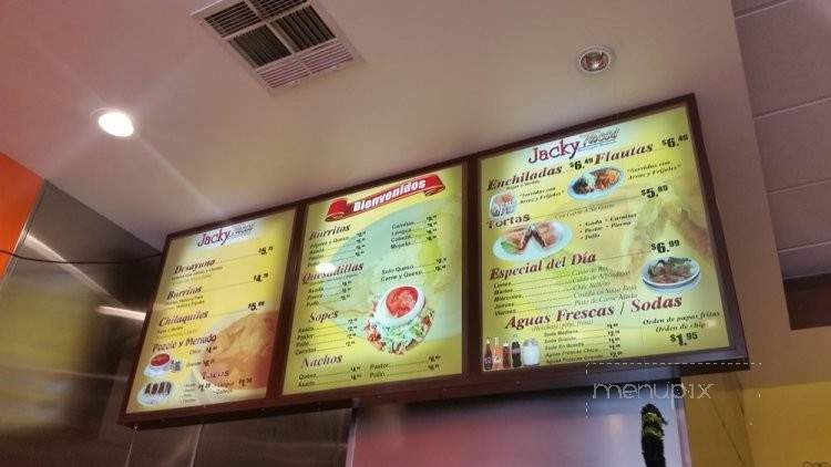 Jacky Tacos - Montclair, CA menu_pic