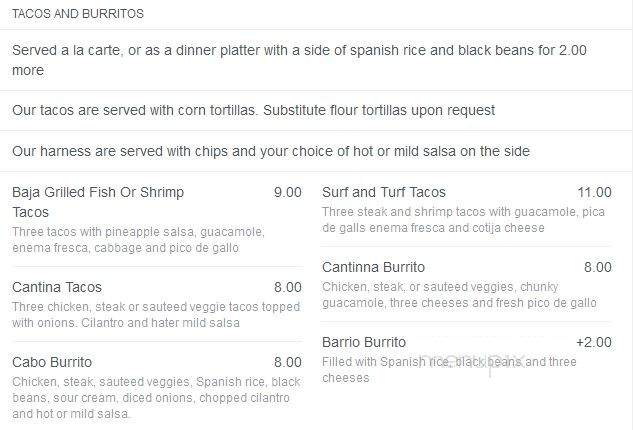 /250286042/Cabo-Diablo-Cantina-Menu-Brentwood-CA - Brentwood, CA