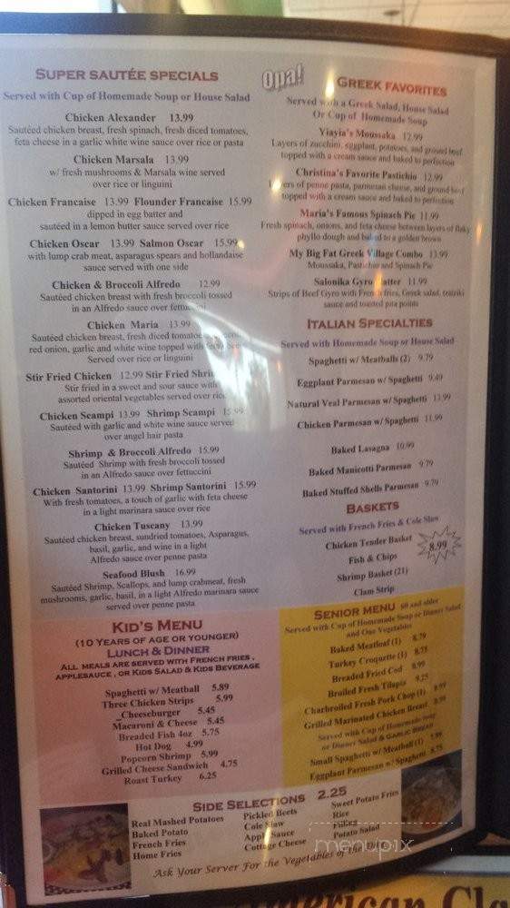 American Classic Diner - Fort Myers, FL menu_pic