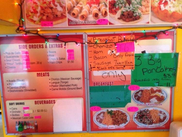 Antojitos Mexicanos - Portland, OR menu_pic