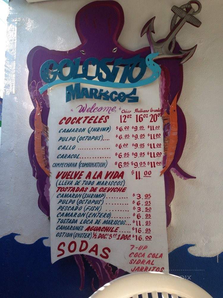 Mariscos el Golosito - San Diego, CA menu_pic
