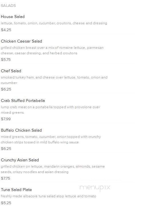 Sawyers - Harrisburg, PA menu_pic
