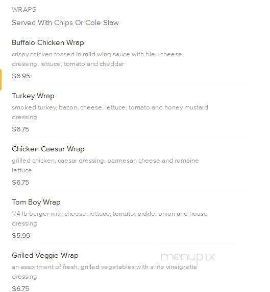 Sawyers - Harrisburg, PA menu_pic