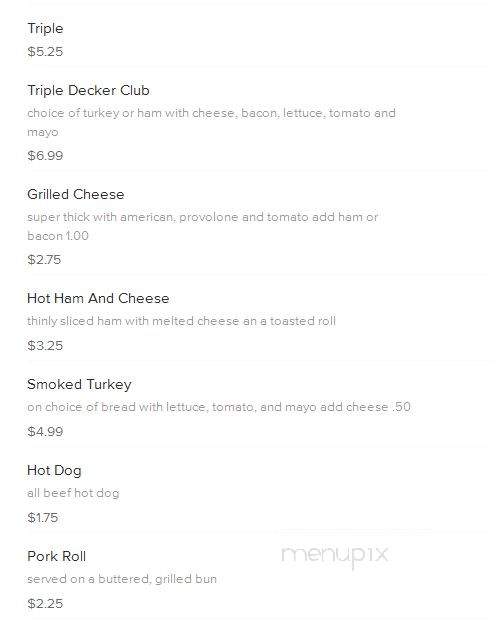 Sawyers - Harrisburg, PA menu_pic