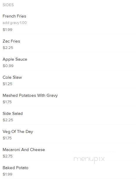 Sawyers - Harrisburg, PA menu_pic