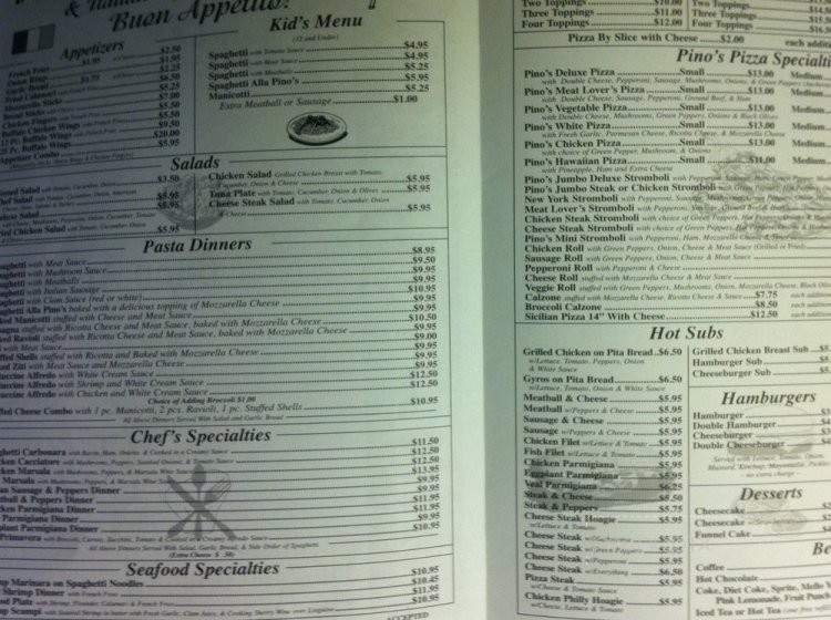Pino's Pizza - Emporia, VA menu_pic