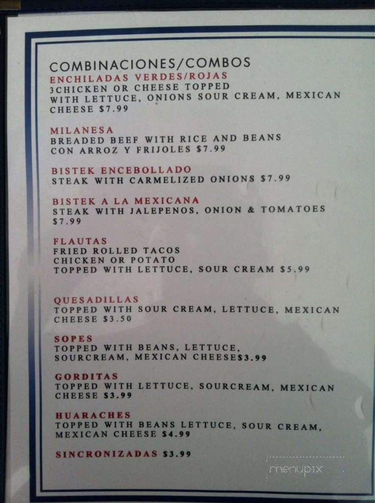 Vista Linda Mexican Restaurant - Tooele, UT menu_pic