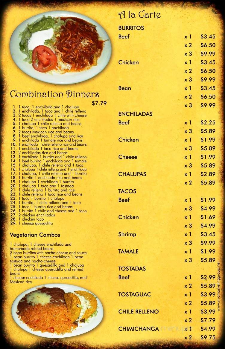 Campo Azul - Nolensville, TN menu_pic