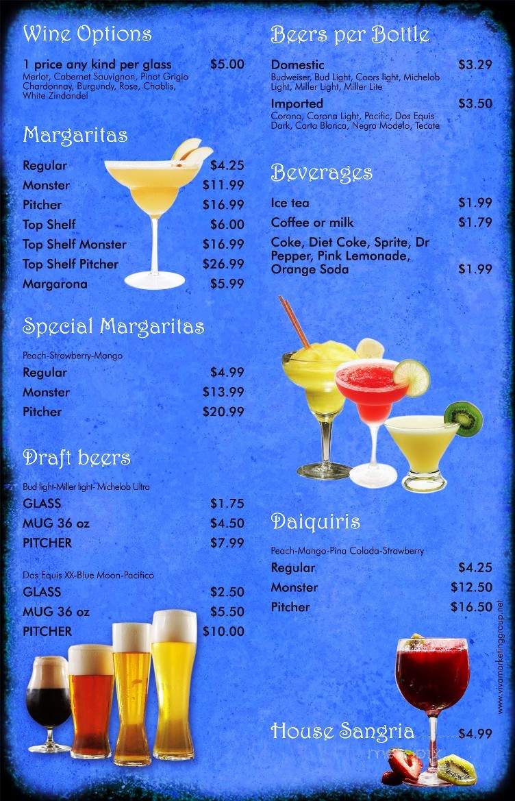 Campo Azul - Nolensville, TN menu_pic