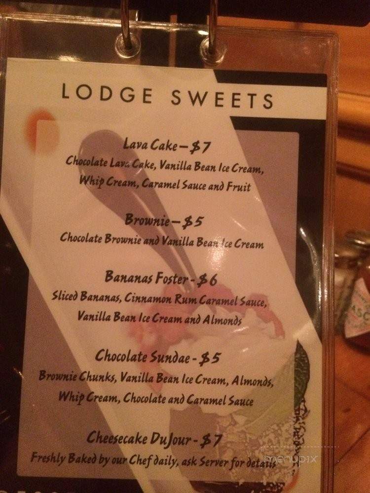 The Lodge At Hualapai - Las Vegas, NV menu_pic