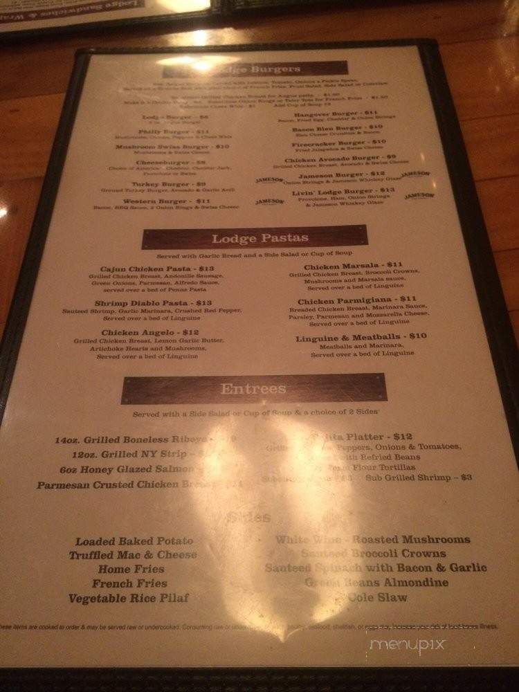 The Lodge At Hualapai - Las Vegas, NV menu_pic