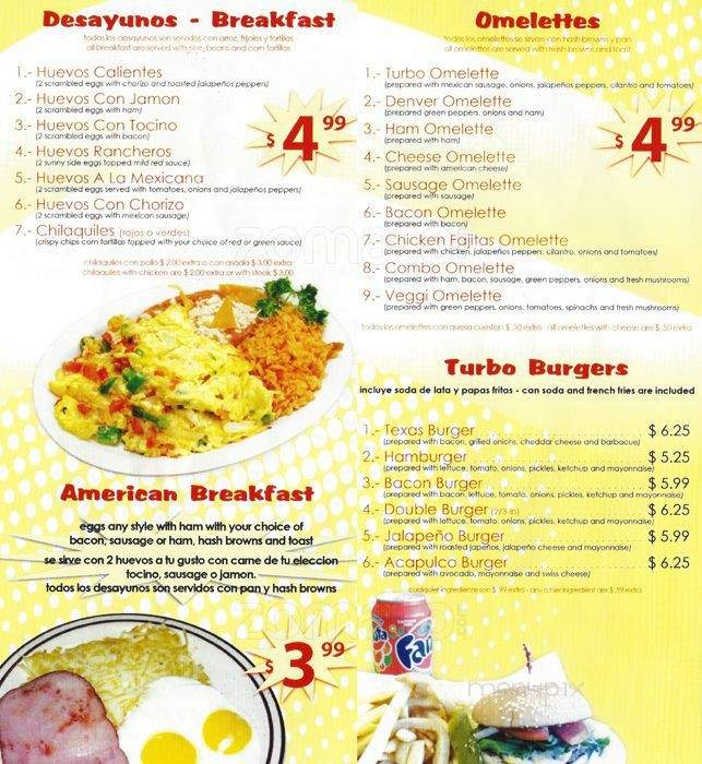 Turbo Tacos - Chicago, IL menu_pic