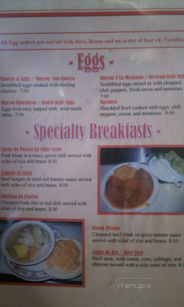 El Nayarit - San Fernando, CA menu_pic