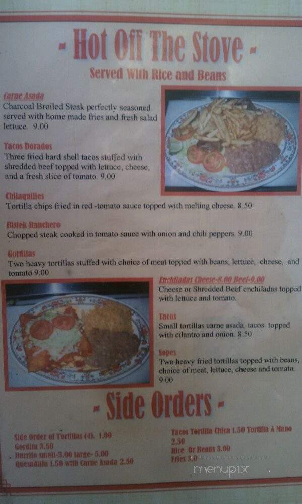 El Nayarit - San Fernando, CA menu_pic
