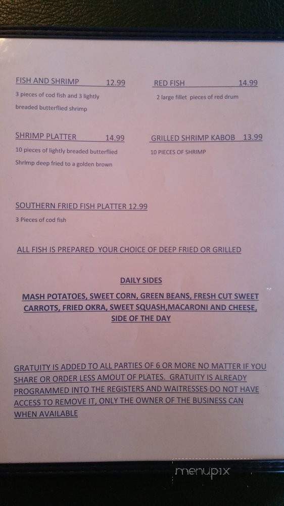 Mr Tim's Country Kitchen - La Vernia, TX menu_pic