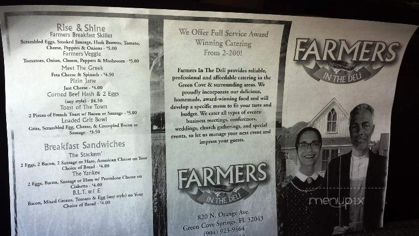Farmers In The Deli - Green Cove Springs, FL menu_pic