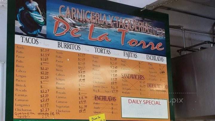 /250281673/Carniceria-Del-La-Torre-Menu-Martinez-CA - Martinez, CA