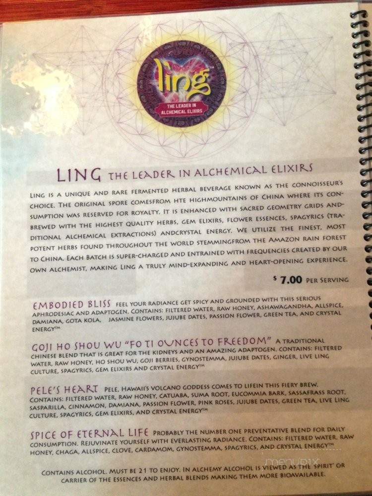 Tonic - Boulder, CO menu_pic