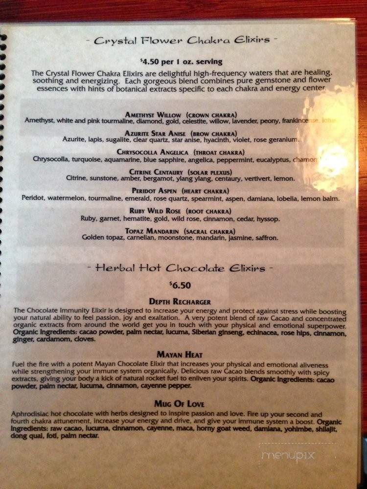 Tonic - Boulder, CO menu_pic