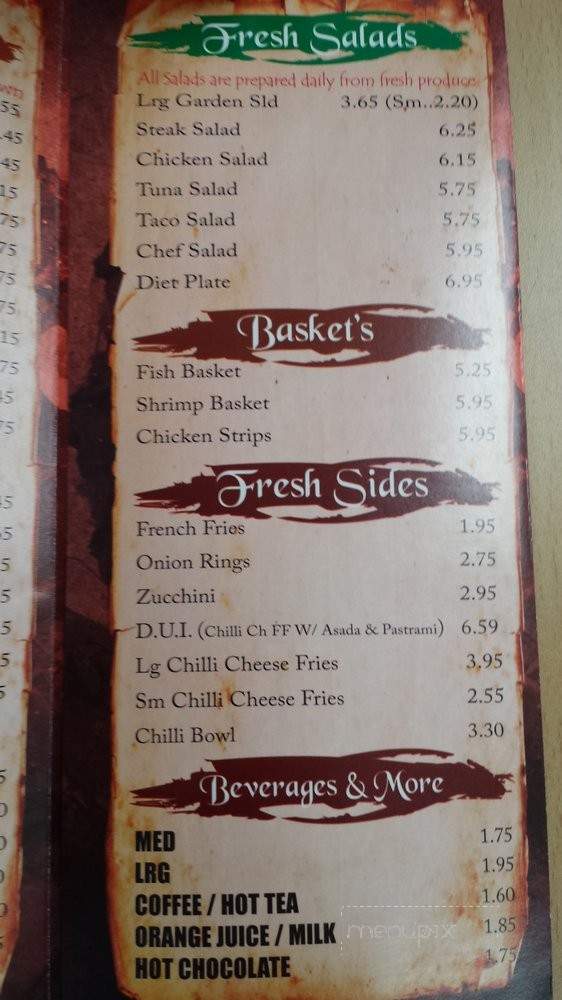 Supreme Burger Grill - Gardena, CA menu_pic