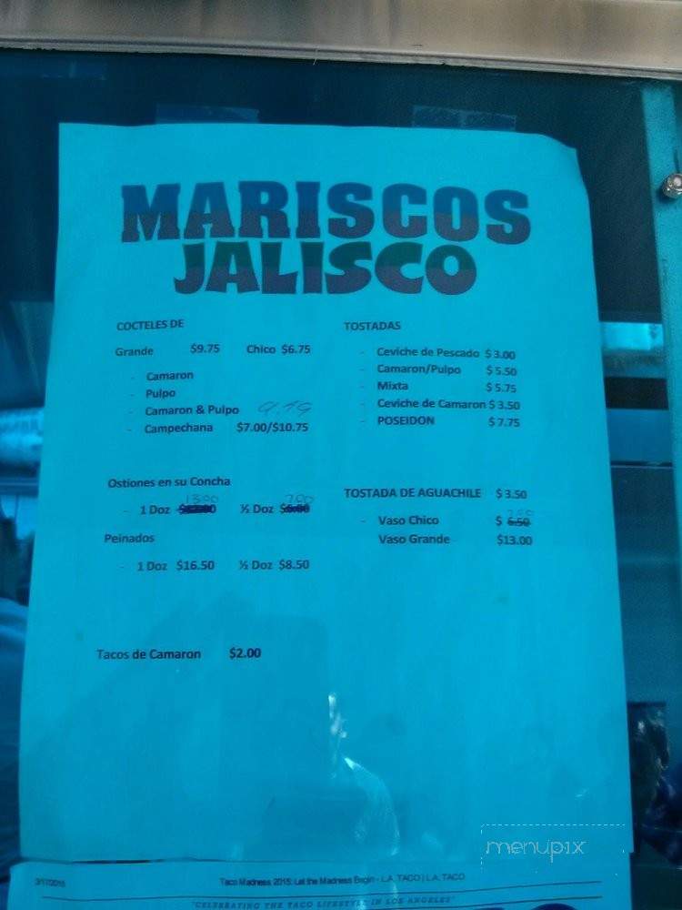 Mariscos Jalisco - Los Angeles, CA menu_pic