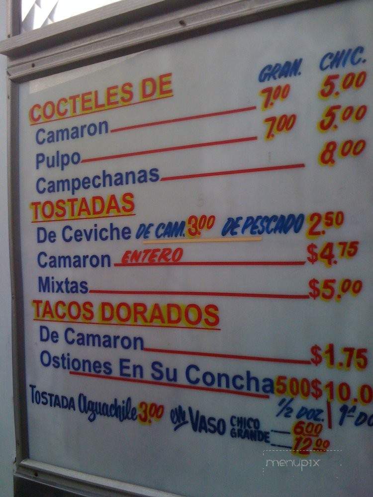 Mariscos Jalisco - Los Angeles, CA menu_pic