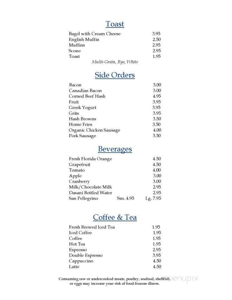 Surfside Diner - Palm Beach, FL menu_pic