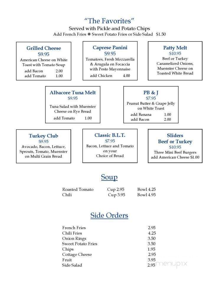 Surfside Diner - Palm Beach, FL menu_pic