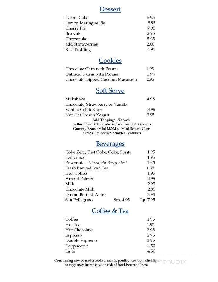 Surfside Diner - Palm Beach, FL menu_pic