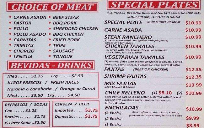 Los Gallos Taqueria - Rohnert Park, CA menu_pic