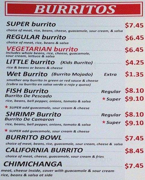 Los Gallos Taqueria - Rohnert Park, CA menu_pic