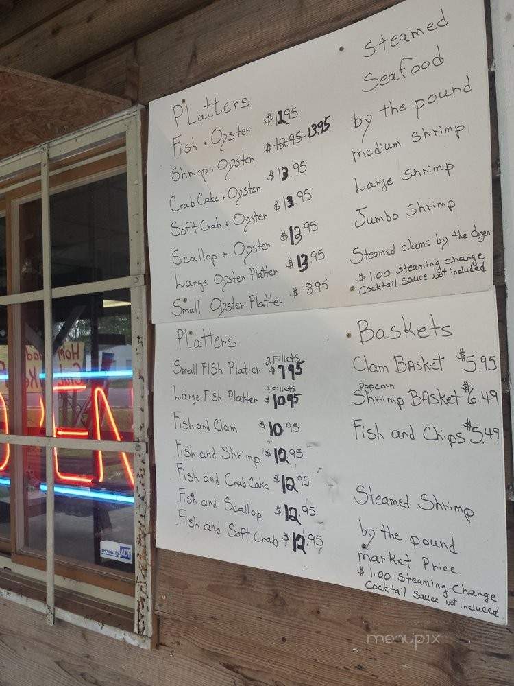 Metompkin Seafood - Mappsville, VA menu_pic