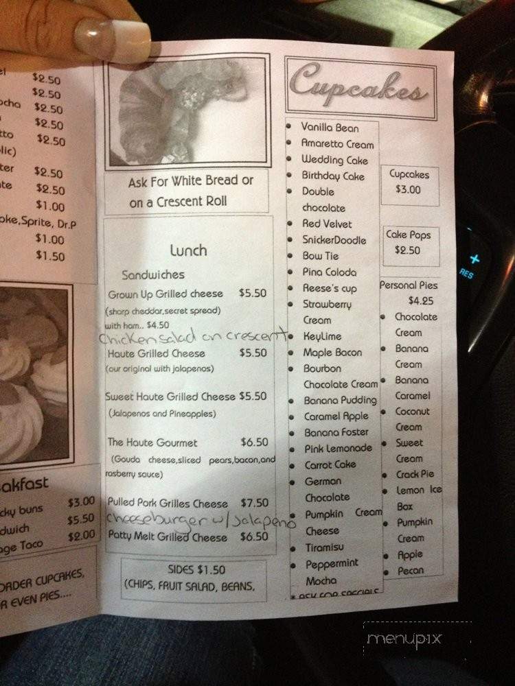 The Cupcake Shack - Spring, TX menu_pic
