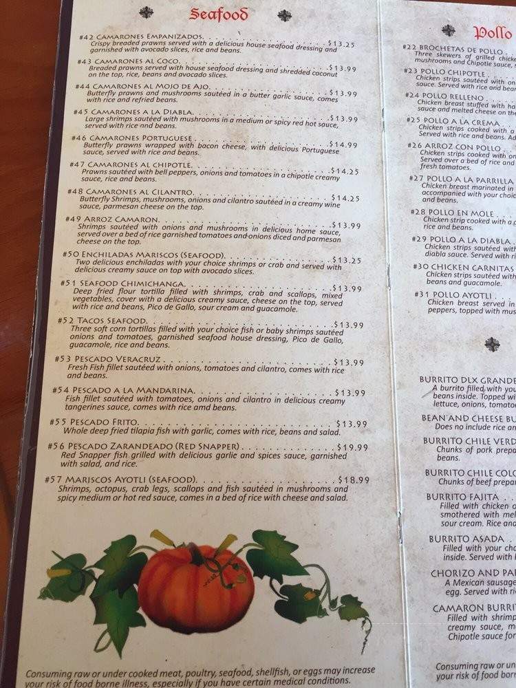 Ayotli Mexican Restaurant - Coral Springs, FL menu_pic