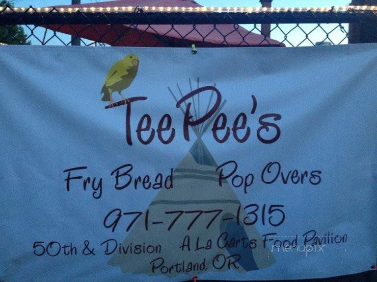 Teepee's - Portland, OR menu_pic