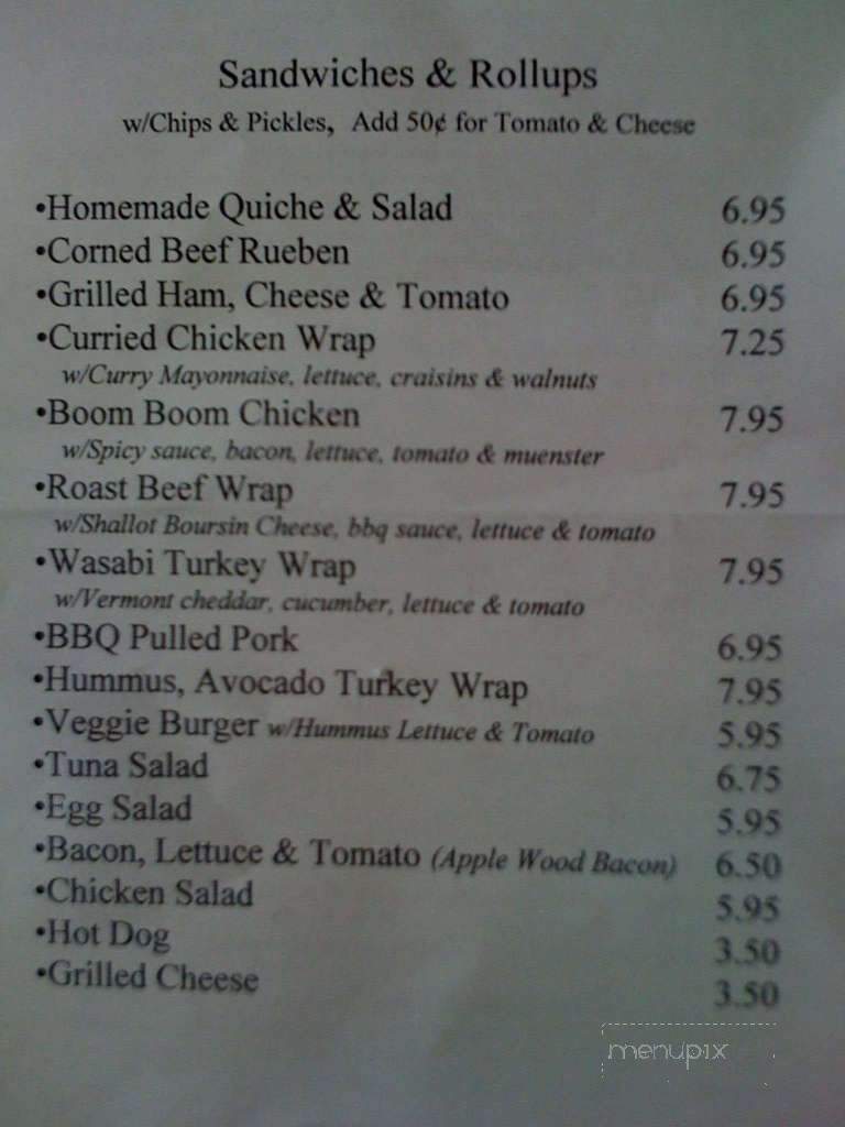 Brothers Brew Coffee Shop - Rockport, MA menu_pic