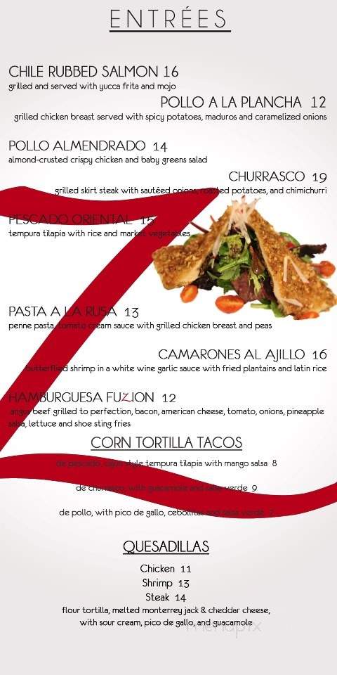 Fuzion - Elmwood Park, NJ menu_pic