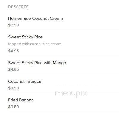 Sarika's Thai and Sushi - San Antonio, TX menu_pic