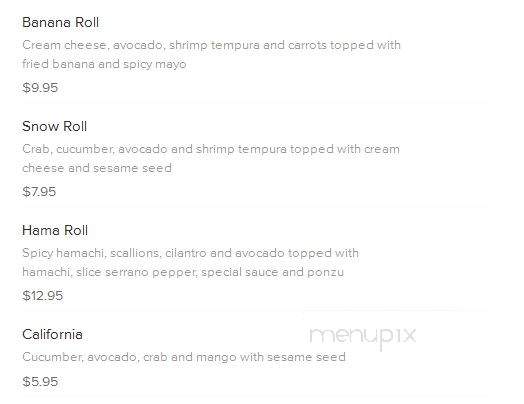 Sarika's Thai and Sushi - San Antonio, TX menu_pic