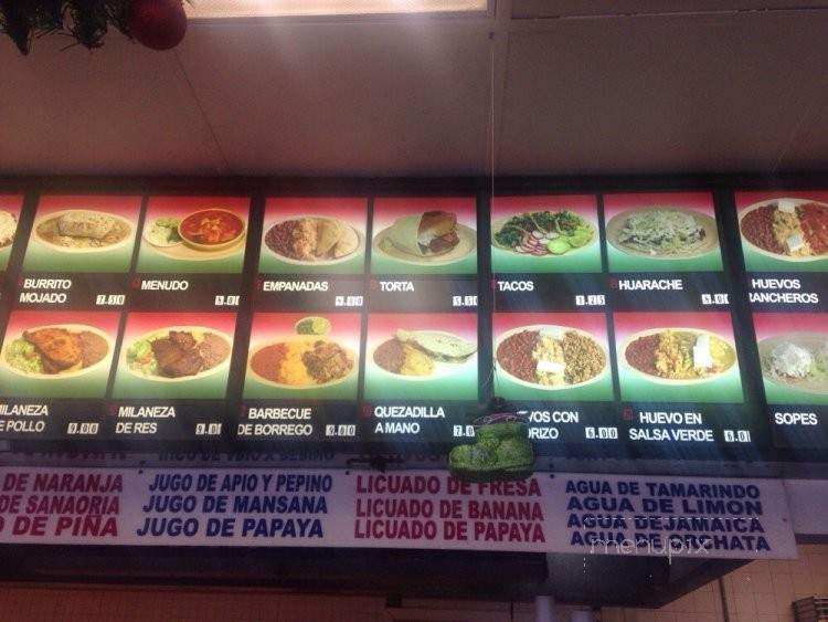La Guadalupana - Los Angeles, CA menu_pic