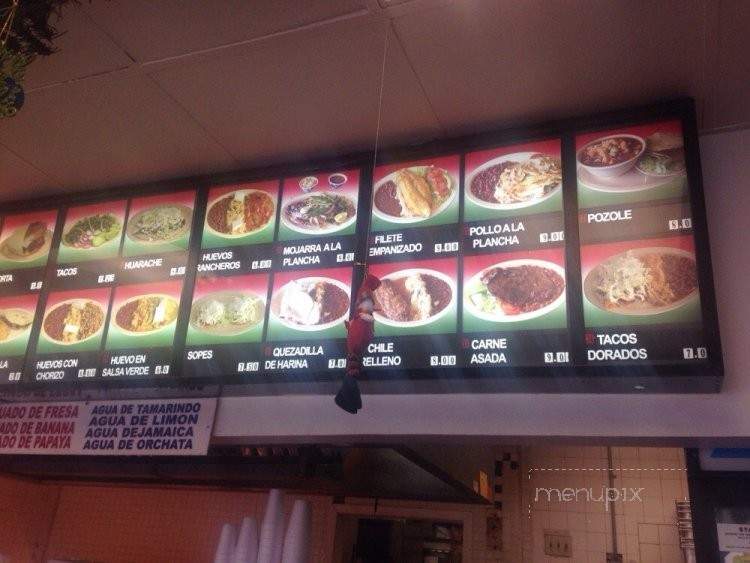 La Guadalupana - Los Angeles, CA menu_pic