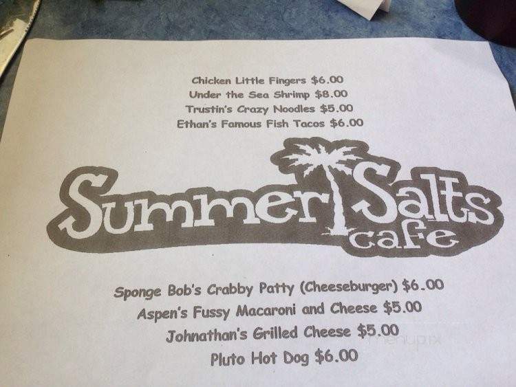 Summer Salts Beach Grill - Bethany Beach, DE menu_pic