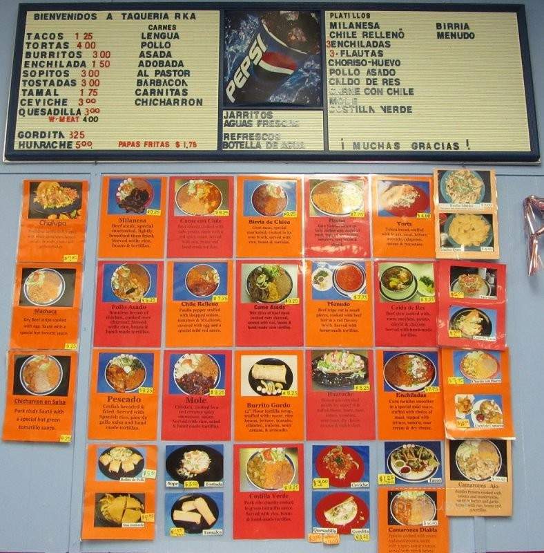 Taqueria RKA - Ephrata, WA menu_pic