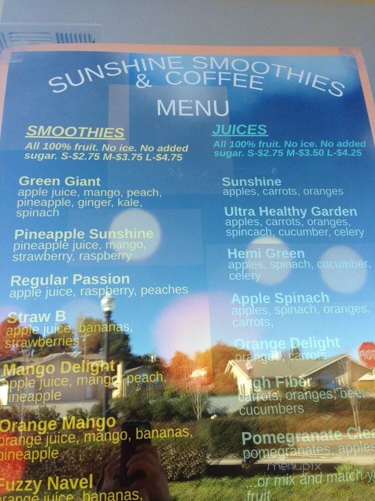 /250894959/Sunshine-Smoothies-and-Coffee-Menu-Vallejo-CA - Vallejo, CA
