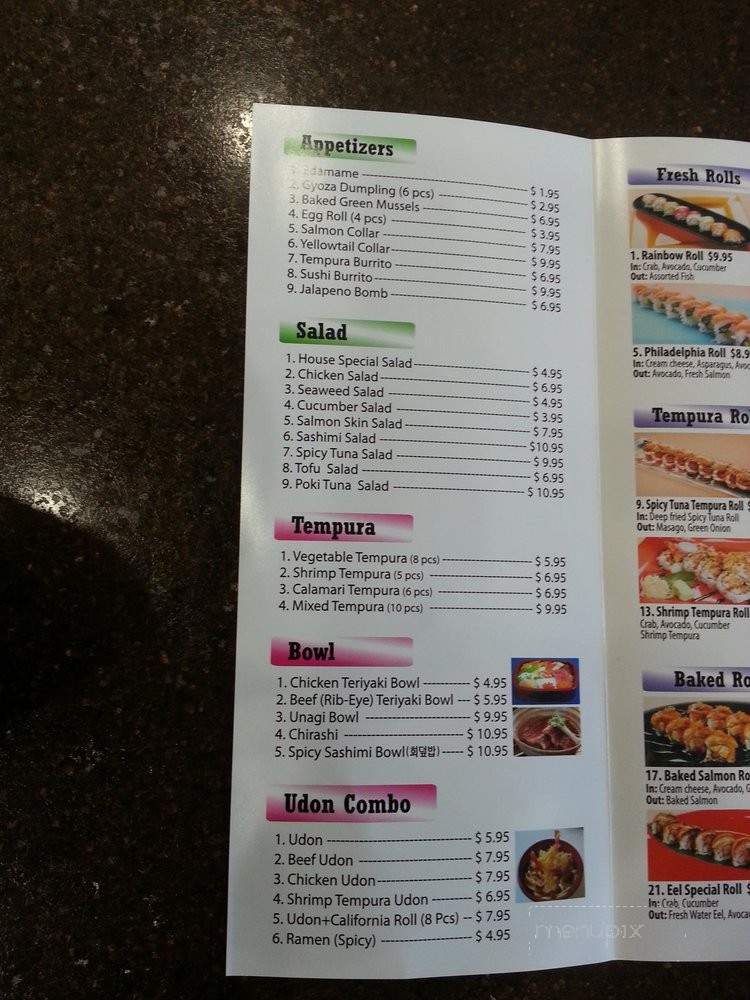 Crazy Rock'N Grill - Pasadena, CA menu_pic