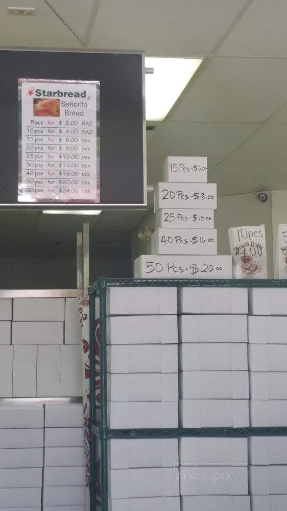 Starbread Bakery - Vacaville, CA menu_pic