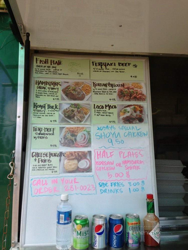 Chow's - Hana, HI menu_pic