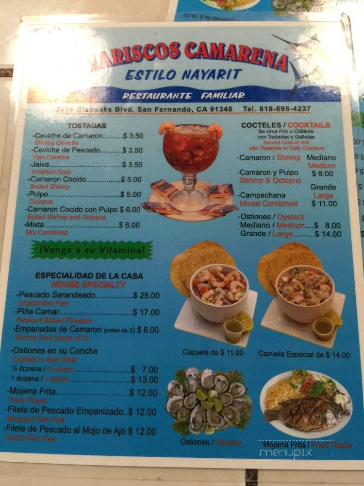 /250229290/Mariscos-Camarena-Estilo-Nayarit-San-Fernando-CA - San Fernando, CA