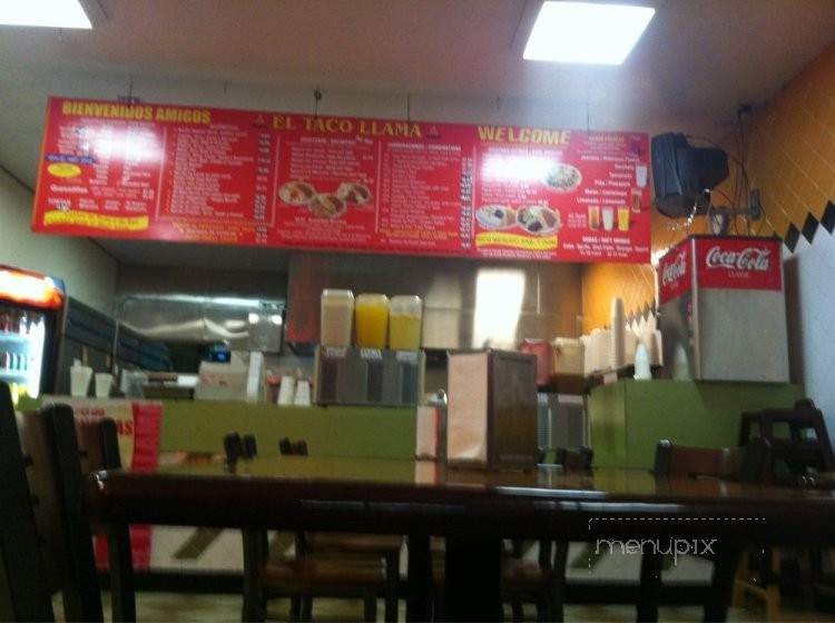 El Taco Llama - Reseda, CA menu_pic
